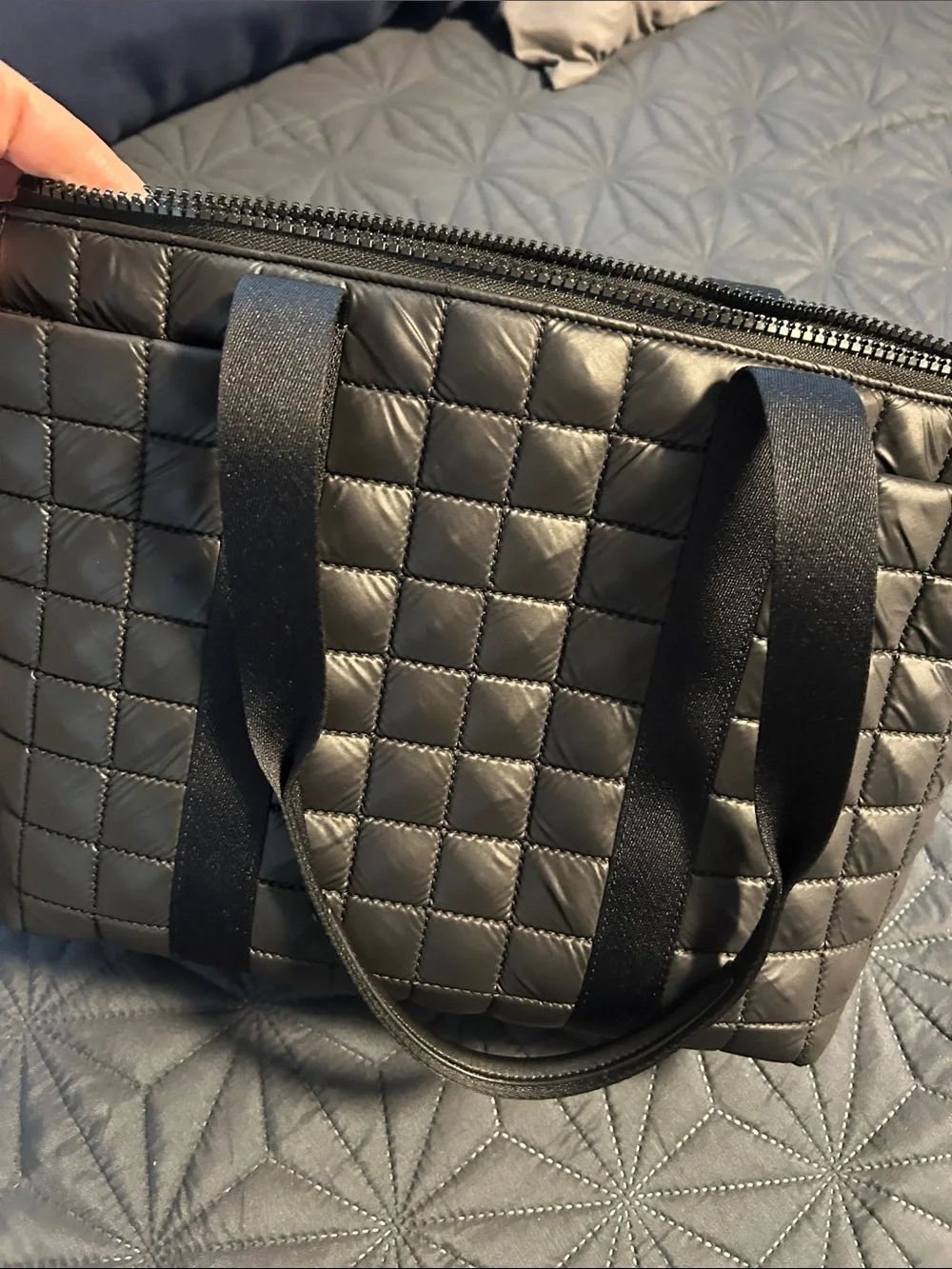 kate spade Black Quilted Laptop Tote